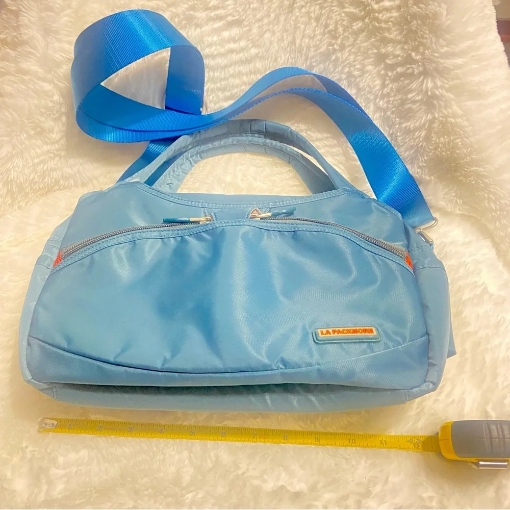 Modern Teal Messenger Bag with Adjustable Strap Waterproof Nylon